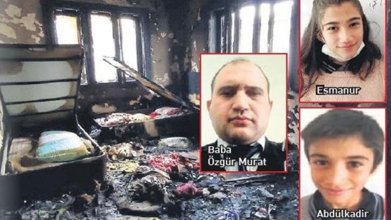 Çıkan Yangın Faciasında Özel Güvenlik Görevlisi Baba ve 2 Çocuğu Vefat Etti