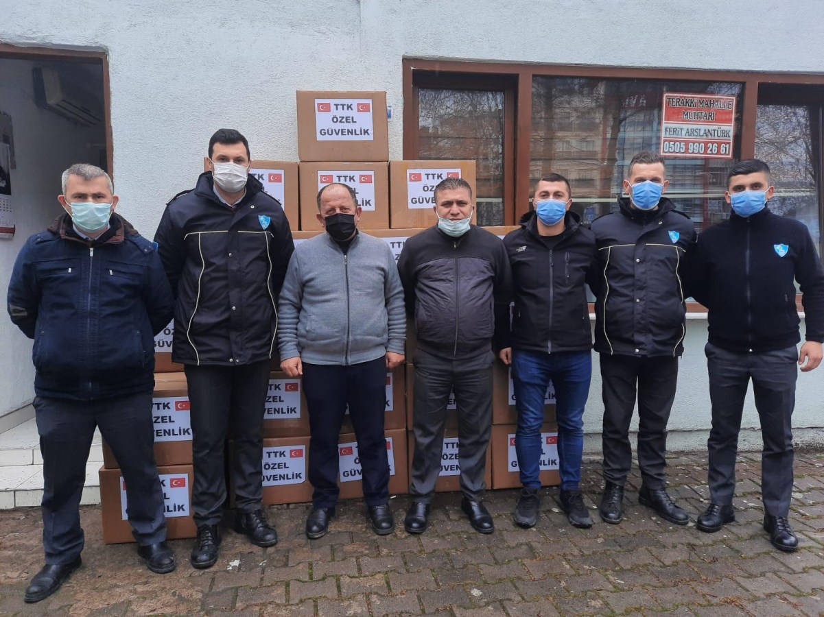 TTK özel güvenlik görevlilerinden ramazan kolisi yardımı