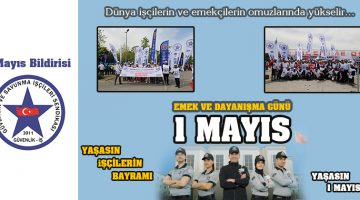Güvenlik-iş sendikasından 1 Mayıs bildirisi