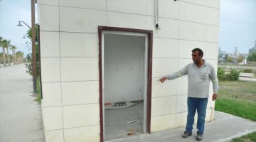 Özel güvenlik kulübesinde hırsızlık