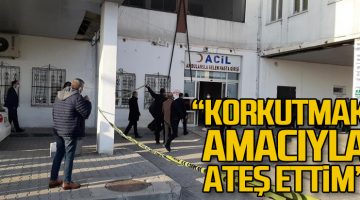 Hastane bahçesinde silahla üç özel güvenlik görevlisini yaralayan sanık korkutmak amacıyla ateş etmiş