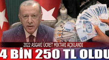 2022 yılı asgari ücreti açıklandı, AGİ dahil mi? AGİ ne kadar oldu?
