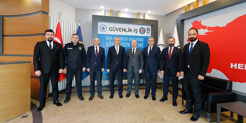 EGM Özel Güvenlik Denetleme Başkanı Suat Çelik’ten Güvenlik İş Sendikasına Ziyaret