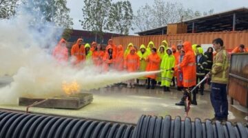 Büyükşehir itfaiyesinden özel güvenliklere eğitim