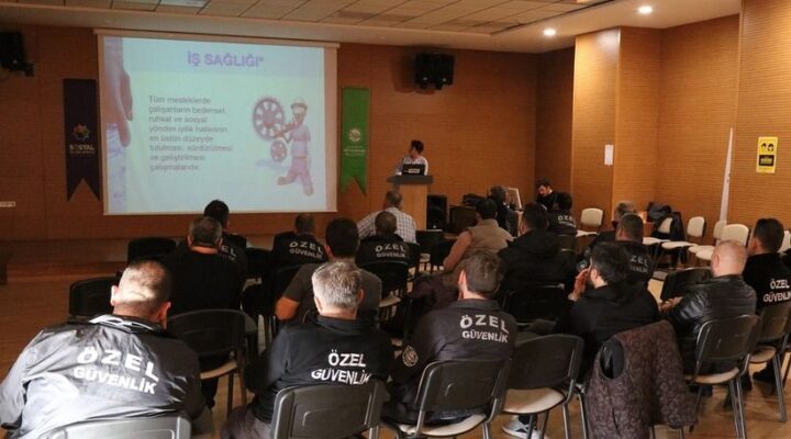 Sakarya Büyükşehir özel güvenlik görevlilerine iş sağlığı ve güvenliği eğitimi