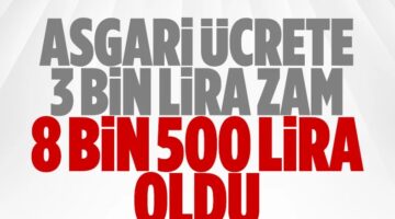 2023 asgari ücret zammı belli oldu