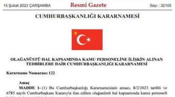 Deprem bölgesindeki kamu çalışanlarına ilişkin genelge yayımlandı
