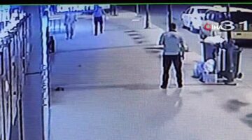 Kadını gasp etmeye çalışan yabancı uyruklu şahsı güvenlik görevlisi engelledi