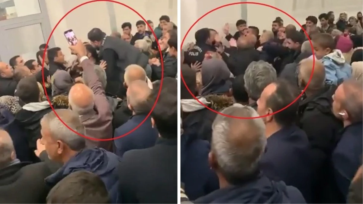 Umre dönüşü havalimanında özel güvenlik personeli ile vatandaşlar arasında arbede