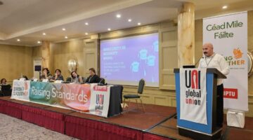 İrlanda’da Düzenlenen Küresel Konferansta Türkiye’de Sendikalaşmanın Artışı ve Küresel Mücadele Ele Alındı