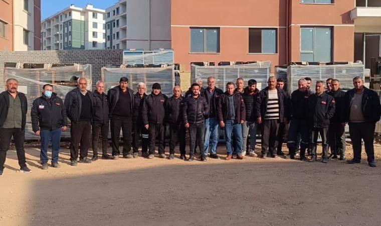 Maaş alamadıklarını iddia eden özel güvenlik görevlileri eylem yaptı