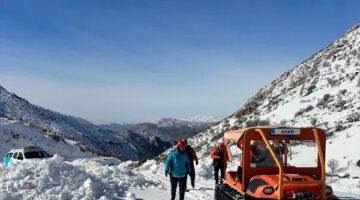 Karla Kaplı Nemrut Dağı’nda rahatsızlanan özel güvenlik görevlisi UMKE ve AFAD tarafından kurtarıldı