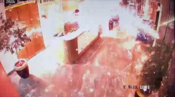 Kargo paketi bomba gibi patladı. Özel güvenlik görevlileri yaralandı