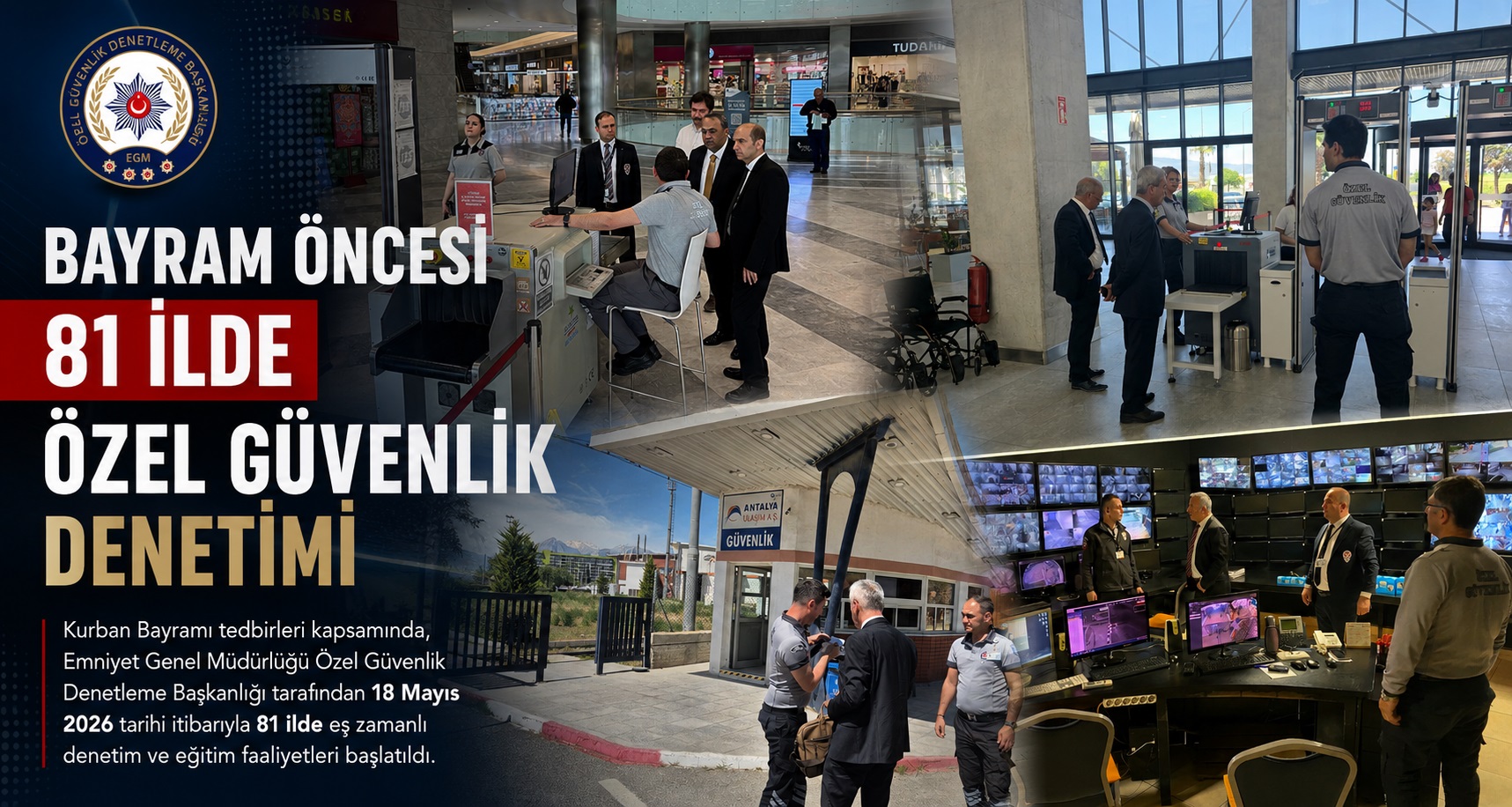 Kurban Bayramı Öncesi 81 İlde Özel Güvenlik Denetimi Başlatıldı
