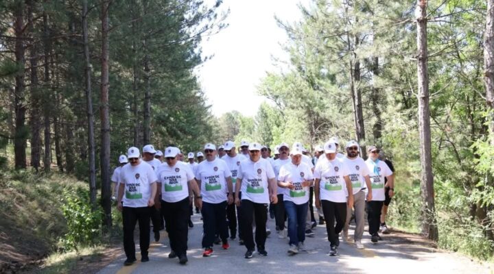 Özel Güvenlik Haftası kapsamında Eymir Gölü’nde 5188 adımlık yürüyüş düzenledi