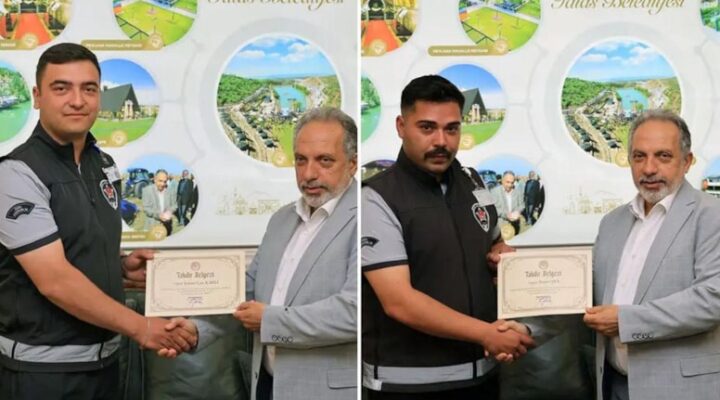 Altın Dolu Çanta Bulan Özel Güvenlik Görevlisi İçin Ödül Töreni